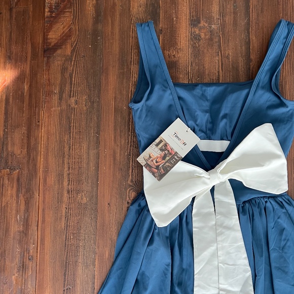 TIMEOFF Ladies One Piece Suspender Skirt Pants (M) - Picture 5 of 12